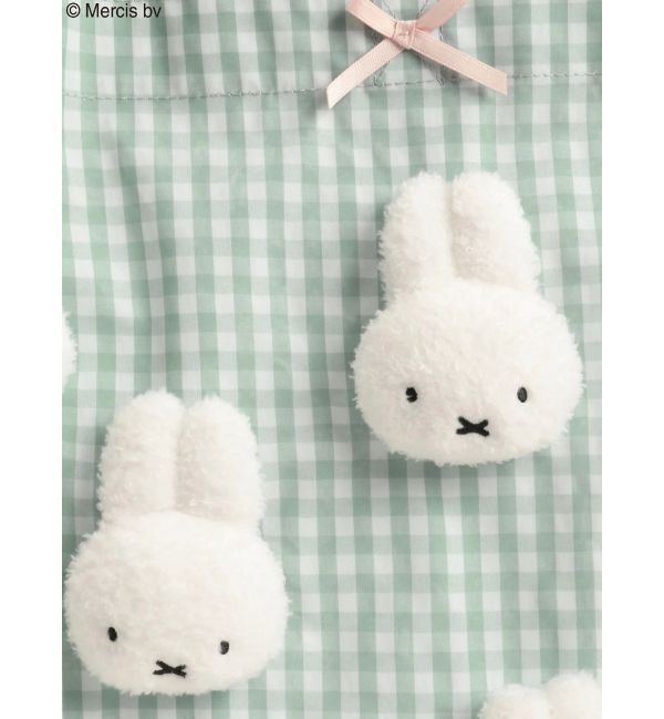 merry jenny「ギンガムもこもこmiffyトート」|トートバッグ|