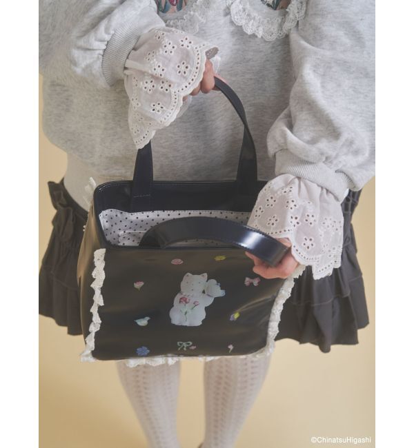 merry jenny「New Wave Sugar cat square bag」|トートバッグ|