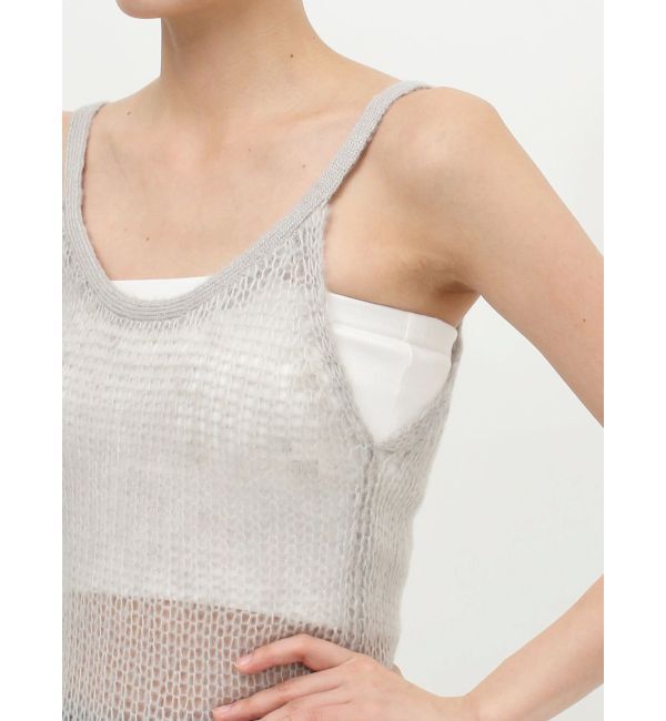 GYDA「SheerモヘアKTキャミチュニックTOPS」|ニット・セーター|