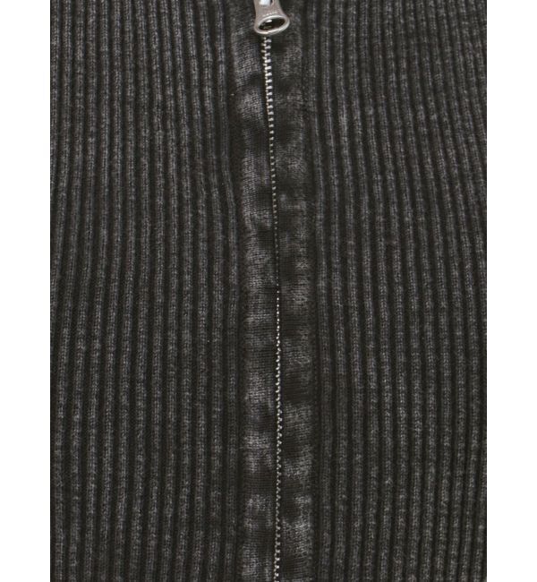 GYDA「ブリーチＷファスナーノースリトップス」|ニット・セーター|