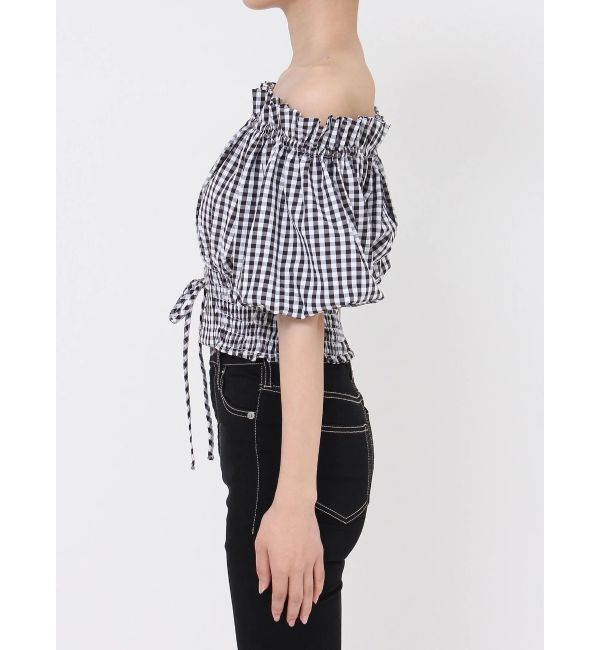 GYDA「2WAYギャザーオフショルコルセットブラウス」|シャツ・ブラウス|
