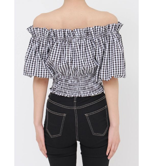 GYDA「2WAYギャザーオフショルコルセットブラウス」|シャツ・ブラウス|