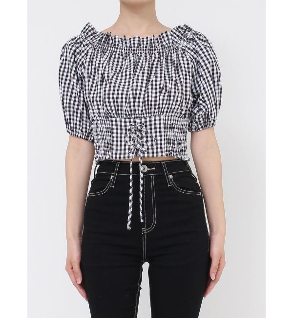 GYDA「2WAYギャザーオフショルコルセットブラウス」|シャツ・ブラウス|