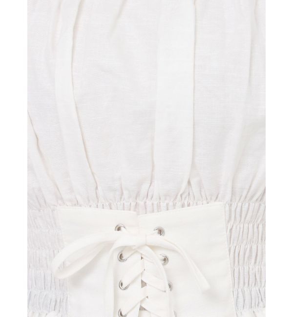 GYDA「2WAYギャザーオフショルコルセットブラウス」|シャツ・ブラウス|