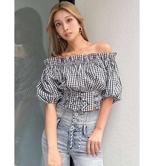 GYDA「2WAYギャザーオフショルコルセットブラウス」|シャツ・ブラウス|ミックス