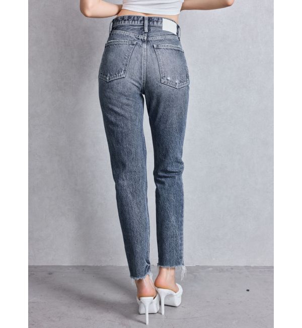 GYDA「ハイウエストVintage Edge ダメージストレートデニムパンツ」|デニム|