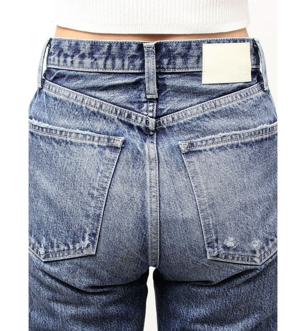 GYDA「ハイウエストVintage Edge ダメージストレートデニムパンツ」|デニム|