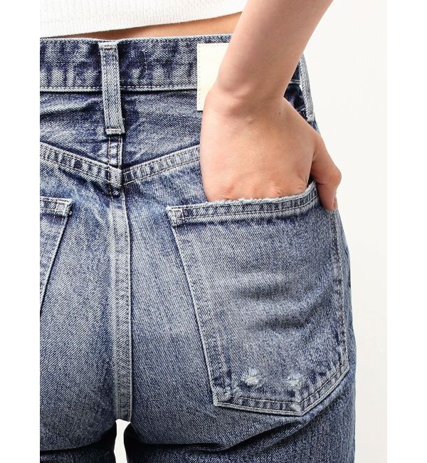 GYDA「ハイウエストVintage Edge ダメージストレートデニムパンツ」|デニム|