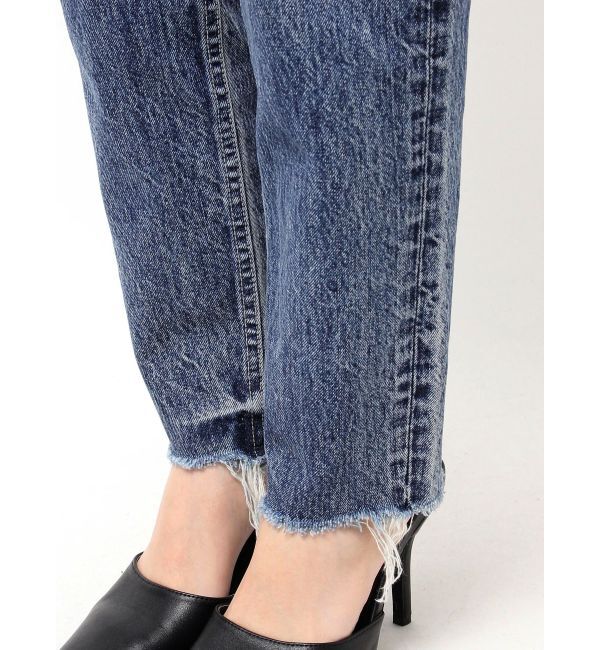 GYDA「ハイウエストVintage Edge ダメージストレートデニムパンツ」|デニム|