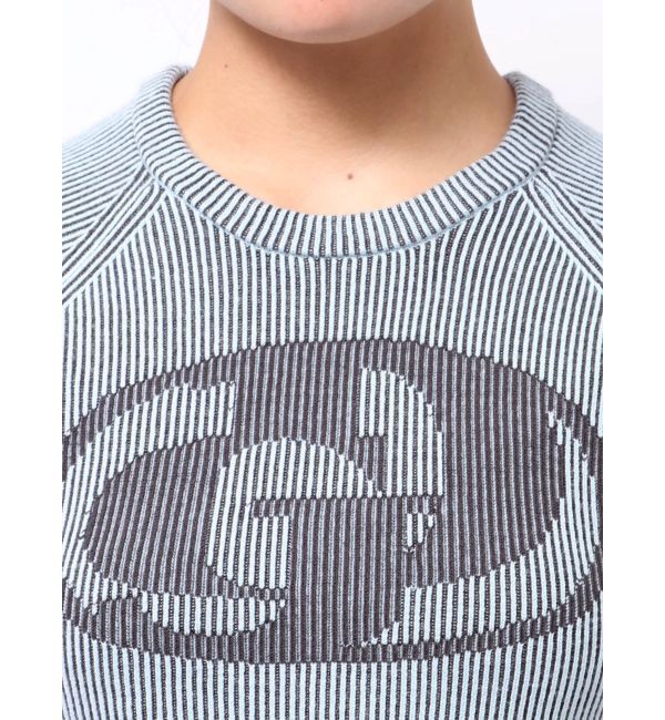 GYDA「GD two color schemeハーフスリーブニットトップス」|ニット・セーター|