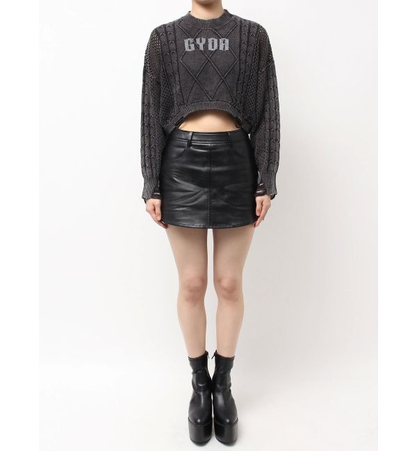 GYDA「GYDA damage processing ニットトップス」|ニット・セーター|