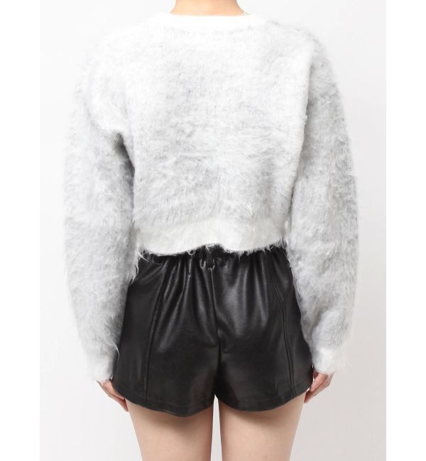 GYDA「BRATTY MOHAIR LIKEショートニットトップス」|ニット・セーター|