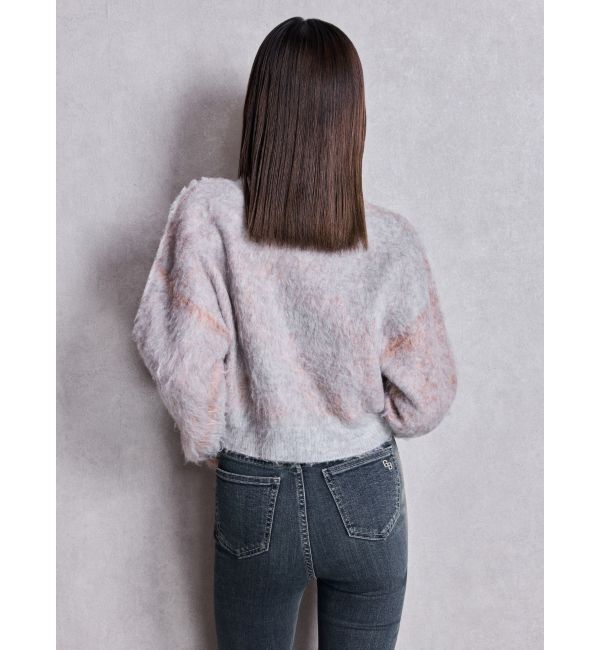 GYDA「BRATTY MOHAIR LIKEショートニットトップス」|ニット・セーター|