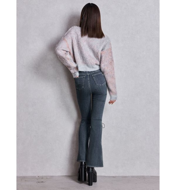 GYDA「BRATTY MOHAIR LIKEショートニットトップス」|ニット・セーター|