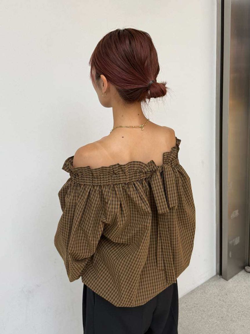 Mila Owen「後リボンボリュームオフショルブラウス」|シャツ・ブラウス|