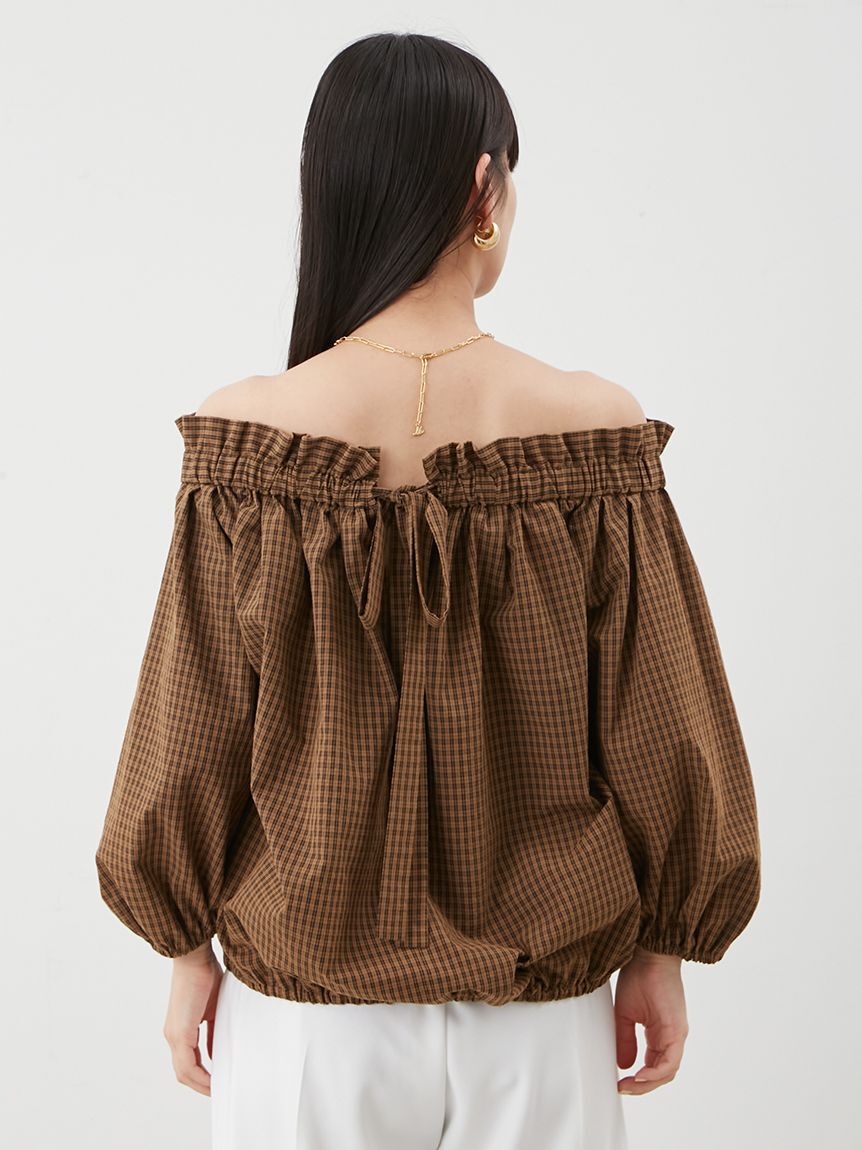 Mila Owen「後リボンボリュームオフショルブラウス」|シャツ・ブラウス|