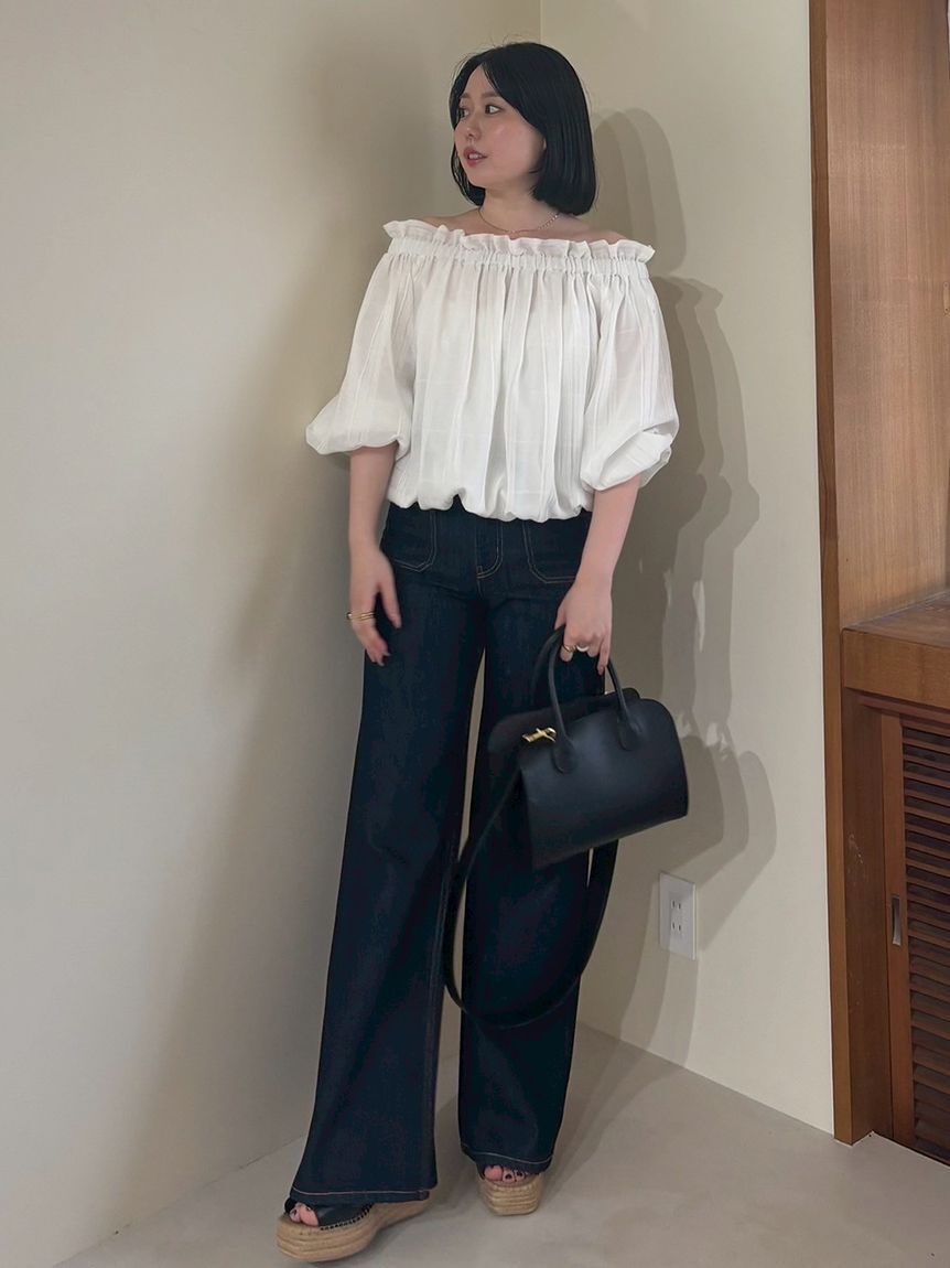 Mila Owen「後リボンボリュームオフショルブラウス」|シャツ・ブラウス|