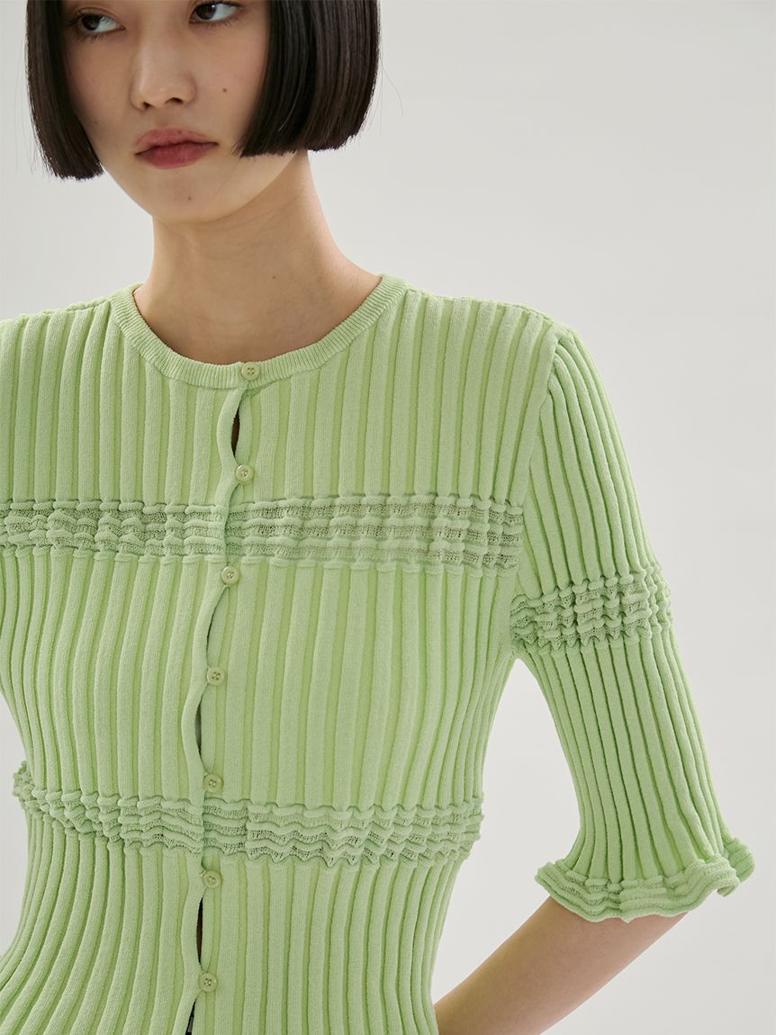 emmi atelier「2wayランダムリブニット」|ニット・セーター|