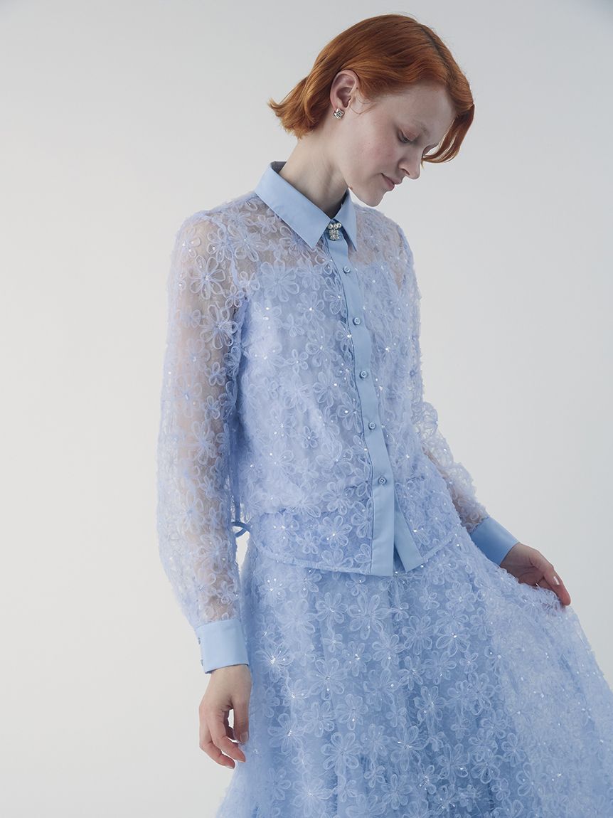 FURFUR「立体フラワーレーススカート」|スカート|