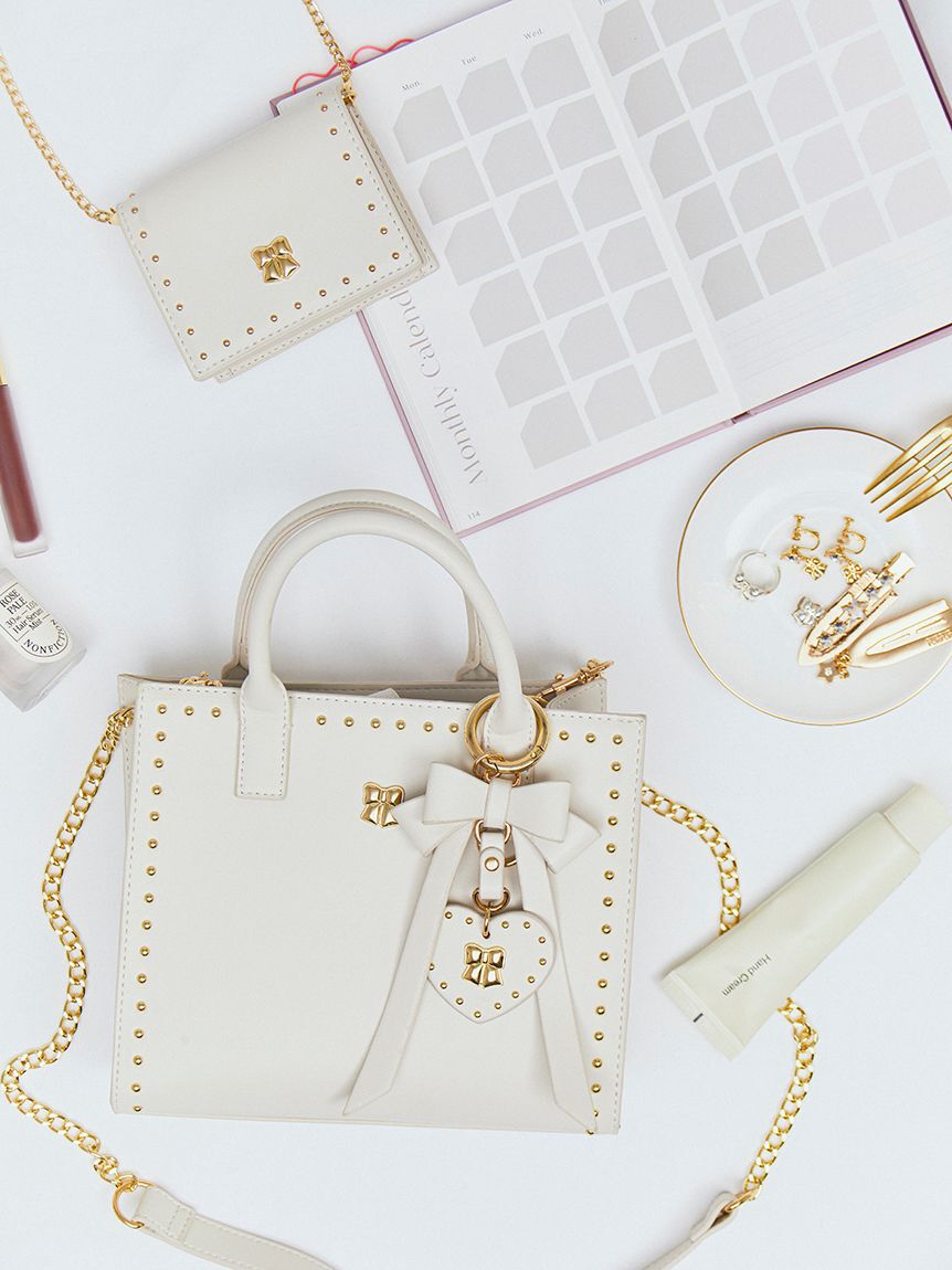 FURFUR「【限定カラー】リボンカシメバッグチャーム」|キーケース|