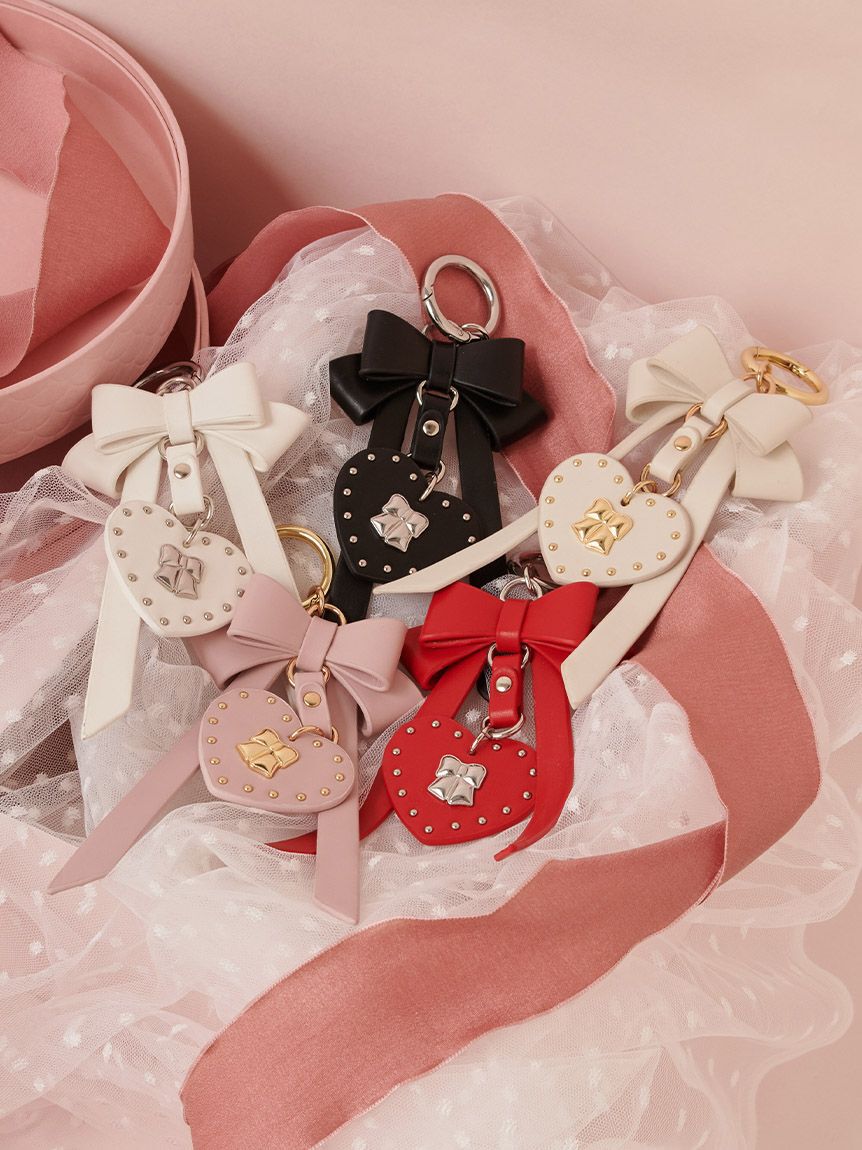 FURFUR「【限定カラー】リボンカシメバッグチャーム」|キーケース|