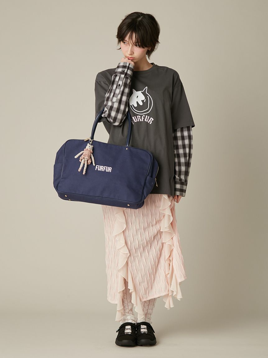 FURFUR「プリマキャットモチーフクロシェチャーム」|キーケース|