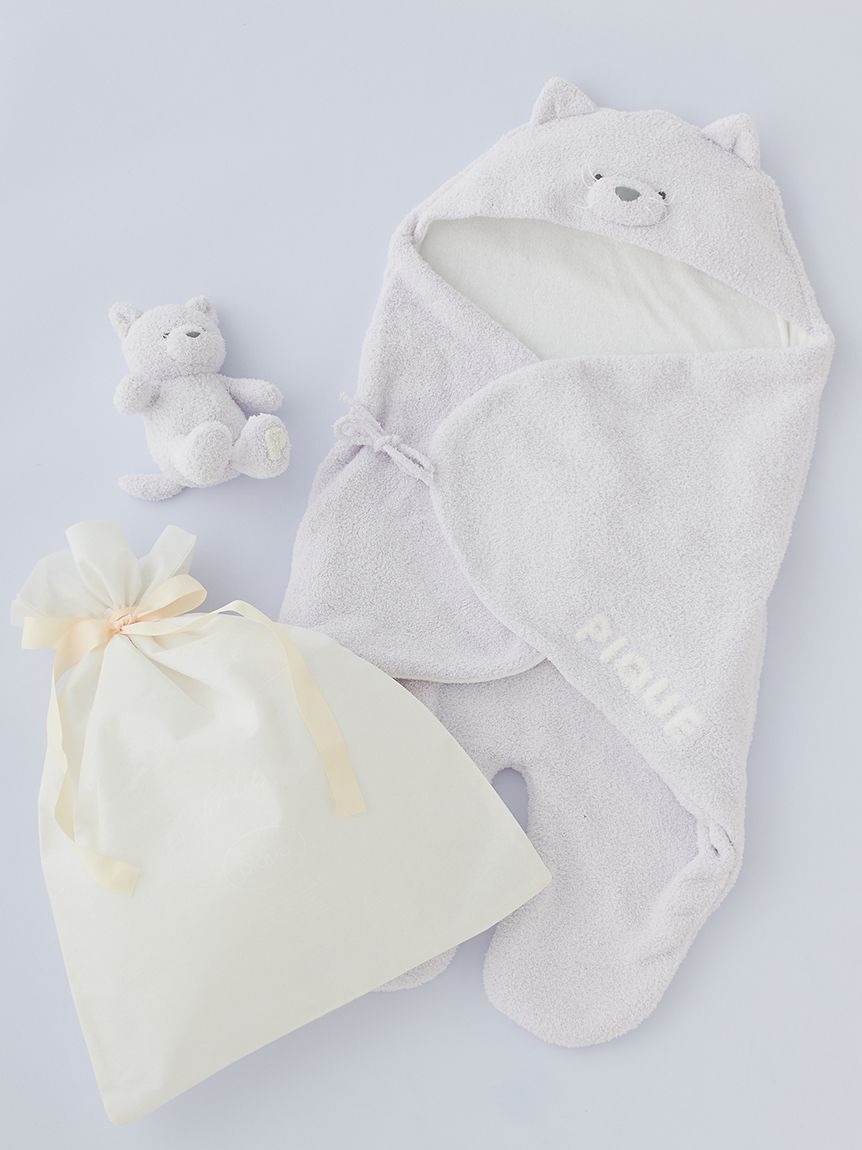 GELATO PIQUE KIDS & BABY「【ラッピング済み】【BABY】パウダーアニマルおくるみ＆ぬいぐるみSET」|その他ベビー用品|LAV