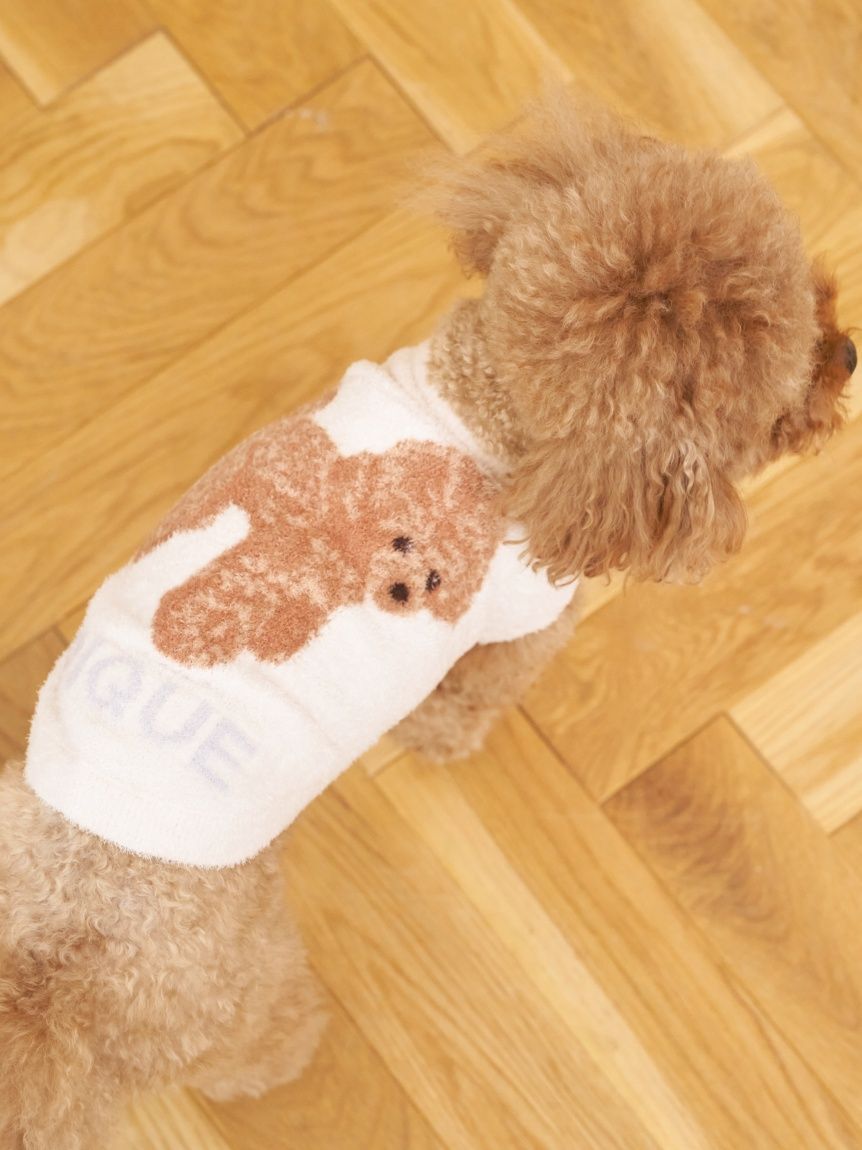  GELATO PIQUE CAT&DOG「【CAT&DOG】スムーズィートイプードル柄ジャガードプルオーバー」|その他|
