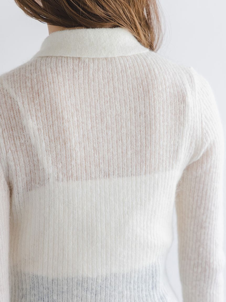 SNIDEL「シアーモヘヤポロニット」|ニット・セーター|