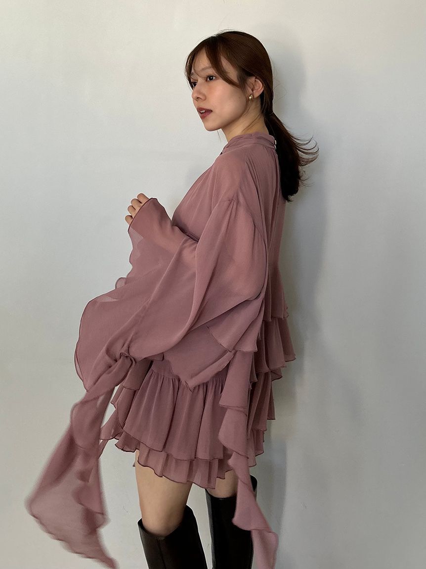 SNIDEL「リップルラインブラウス」|シャツ・ブラウス|