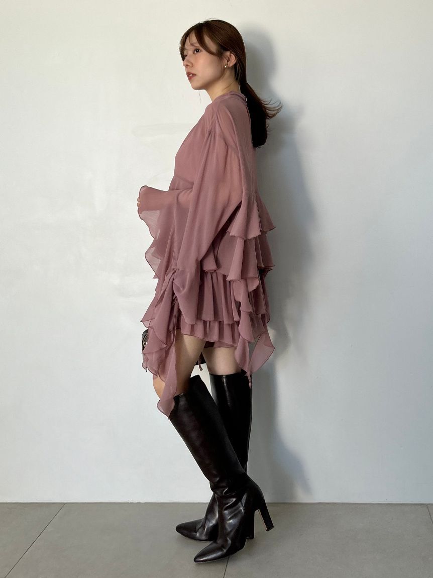 SNIDEL「リップルラインブラウス」|シャツ・ブラウス|