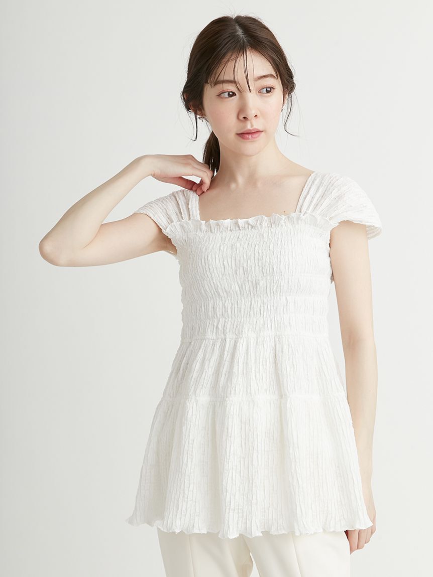 CELFORD「シャーリングチュニックブラウス」|シャツ・ブラウス|