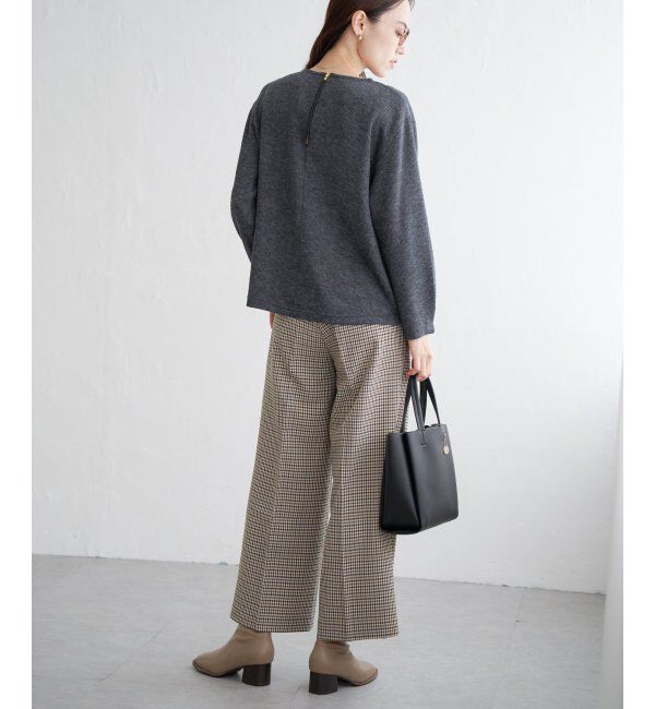 ikka「ウーリッシュフラノワイドパンツ」|その他|