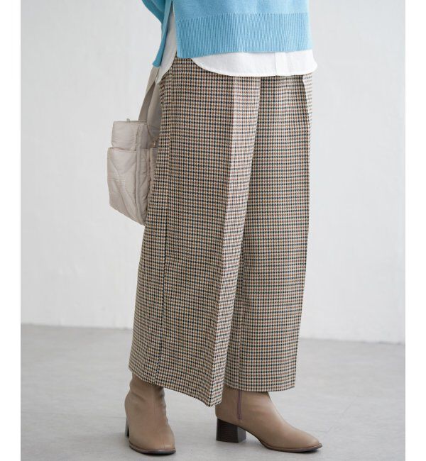 ikka「ウーリッシュフラノワイドパンツ」|その他|