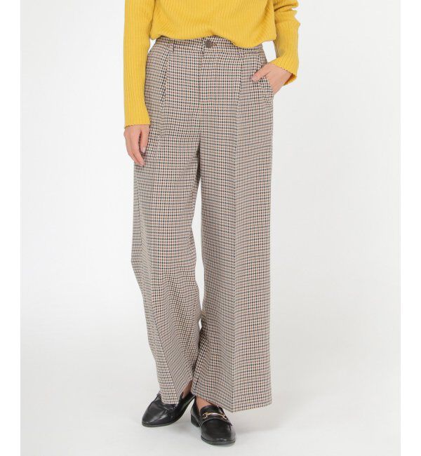 ikka「ウーリッシュフラノワイドパンツ」|その他|