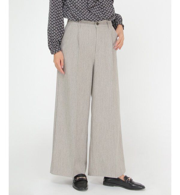 ikka「ウーリッシュフラノワイドパンツ」|その他|