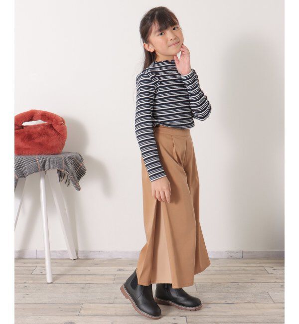 ikka kids「サイド切り替えワイドパンツ（120~160cm）」|その他|