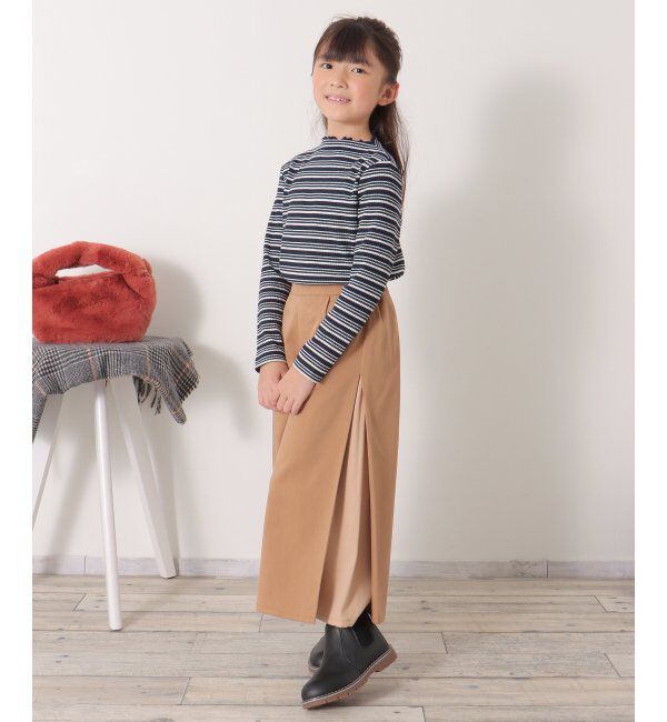 ikka kids「サイド切り替えワイドパンツ（120~160cm）」|その他|