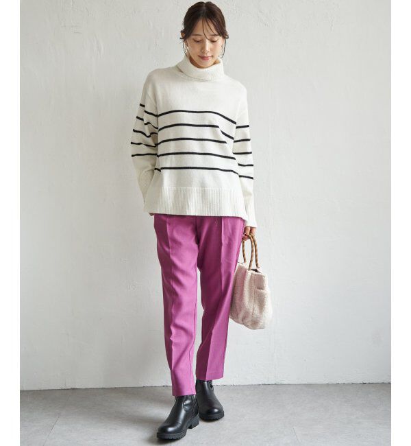 ikka「ワイドタートルネックニットプルオーバー」|プルオーバー|