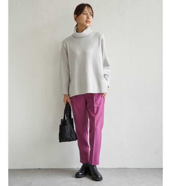 ikka「ワイドタートルネックニットプルオーバー」|プルオーバー|