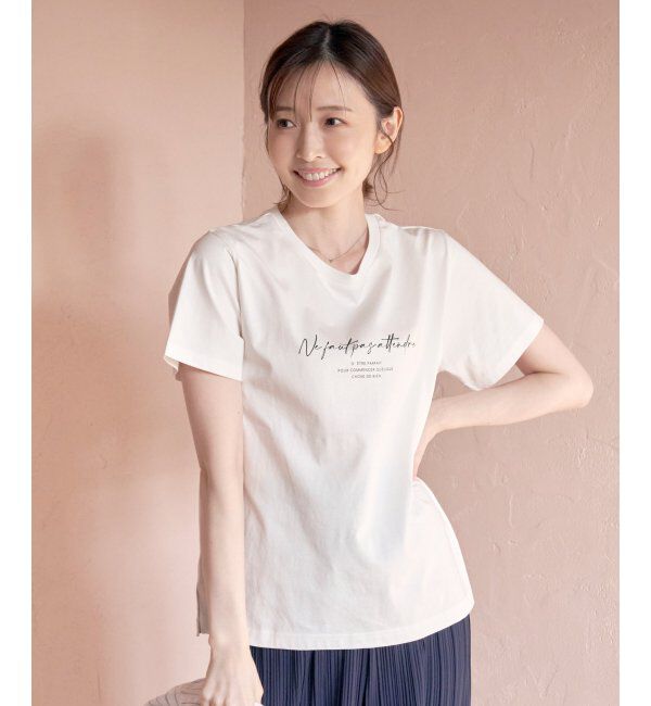 ikka「ロゴフォトプリントT」|Tシャツ・カットソー|