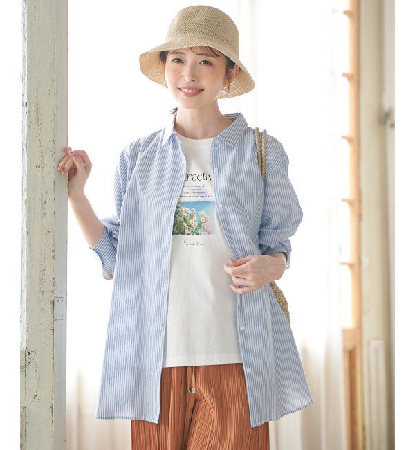 ikka「ロゴフォトプリントT」|Tシャツ・カットソー|