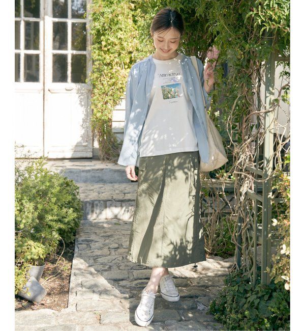 ikka「ロゴフォトプリントT」|Tシャツ・カットソー|