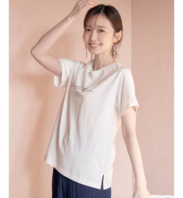 ikka「ロゴフォトプリントT」|Tシャツ・カットソー|