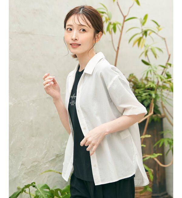 ikka「ロゴフォトプリントT」|Tシャツ・カットソー|