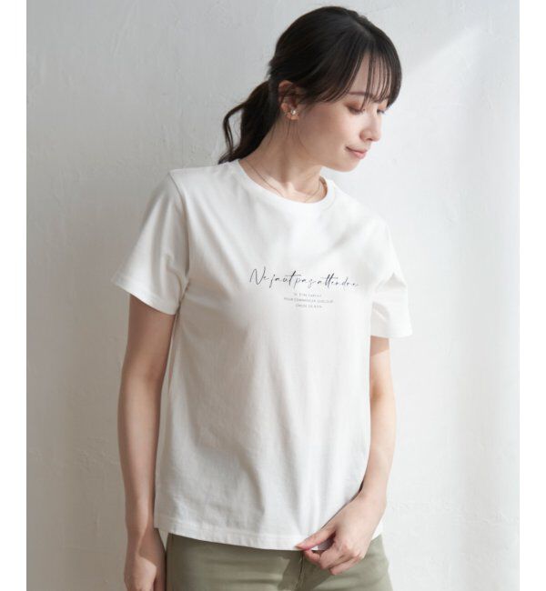 ikka「ロゴフォトプリントT」|Tシャツ・カットソー|