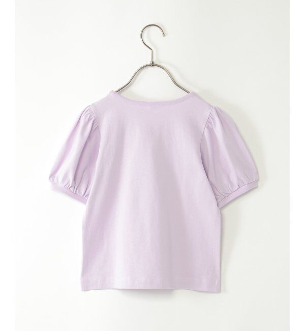 ikka kids「ボリュームパフ袖プリントT（120~160cm）」|Tシャツ・カットソー|