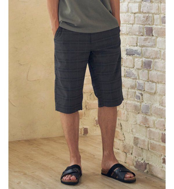 ikka「6.5分丈チェックドビーハーフパンツ」|その他|
