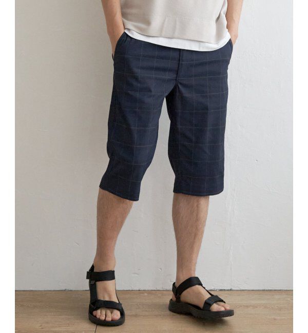 ikka「6.5分丈チェックドビーハーフパンツ」|その他|
