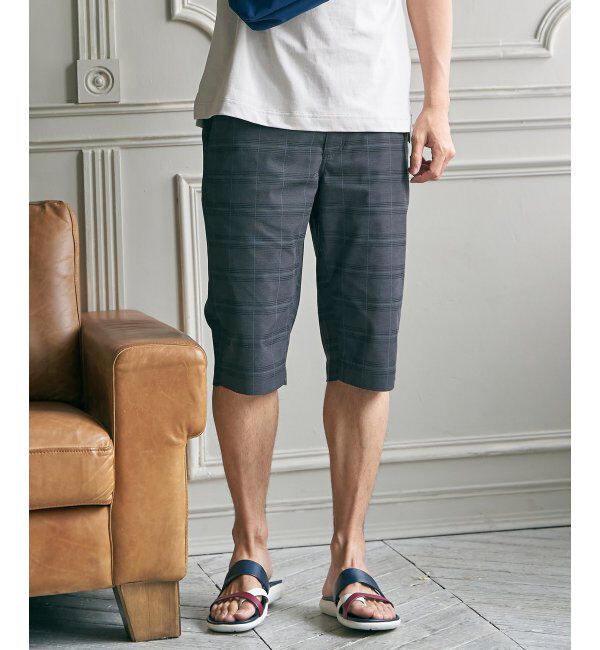 ikka「6.5分丈チェックドビーハーフパンツ」|その他|